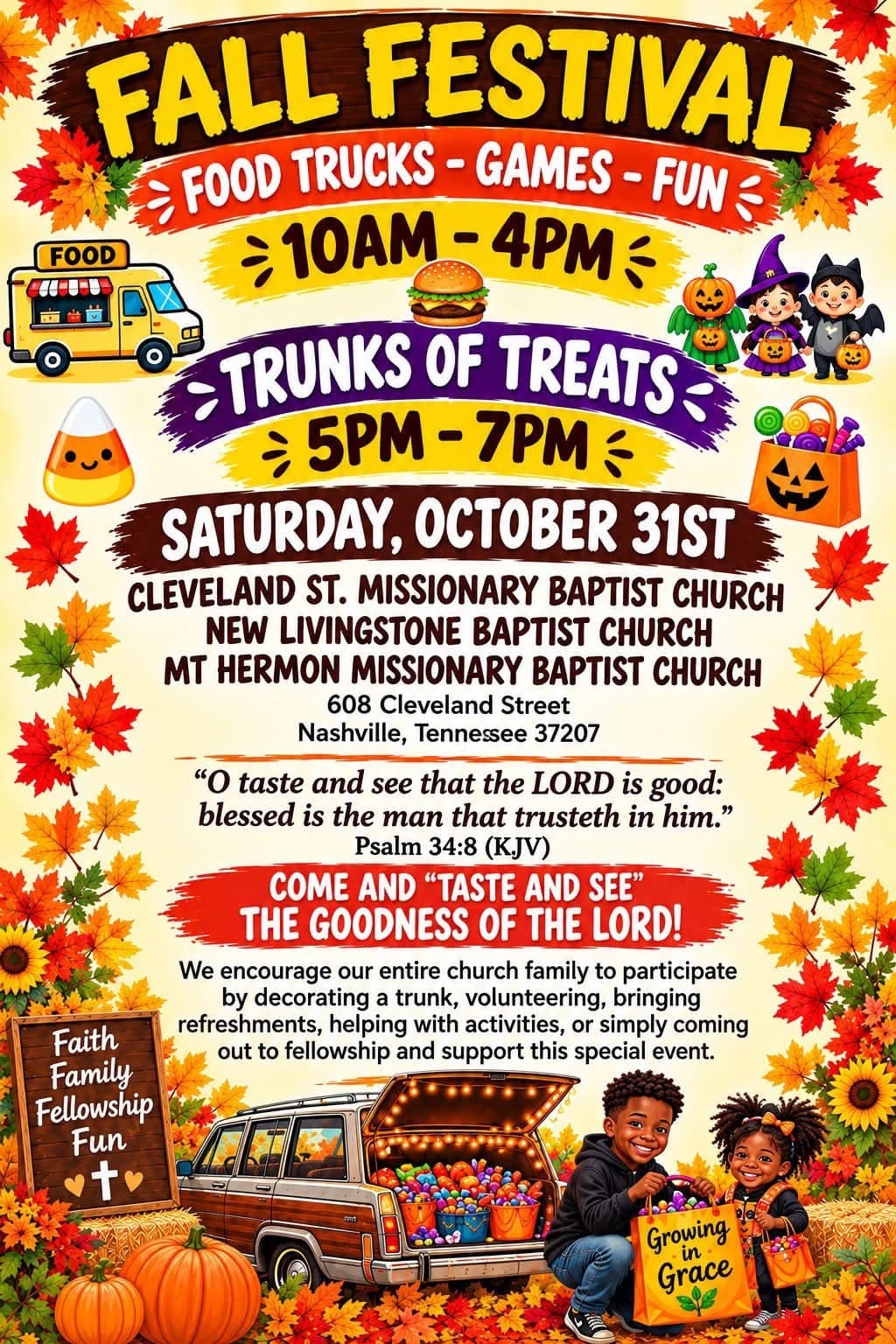 Cleveland Street Church Fall Fest 2026 flyer